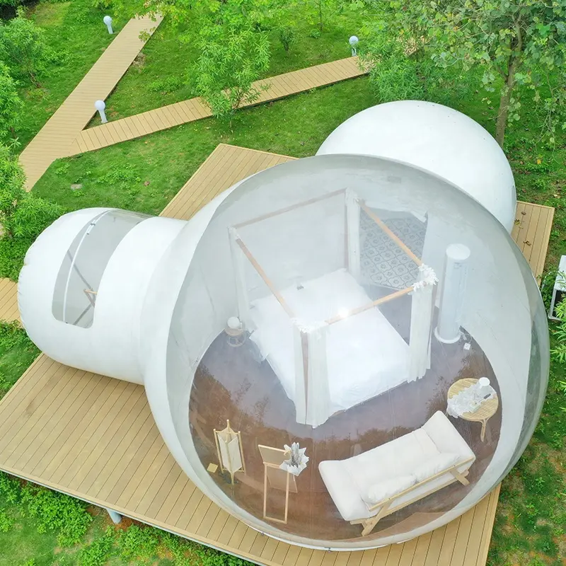Aoyu two bubble tent luxury camping ourdoor house customized backyard and garder easy to use