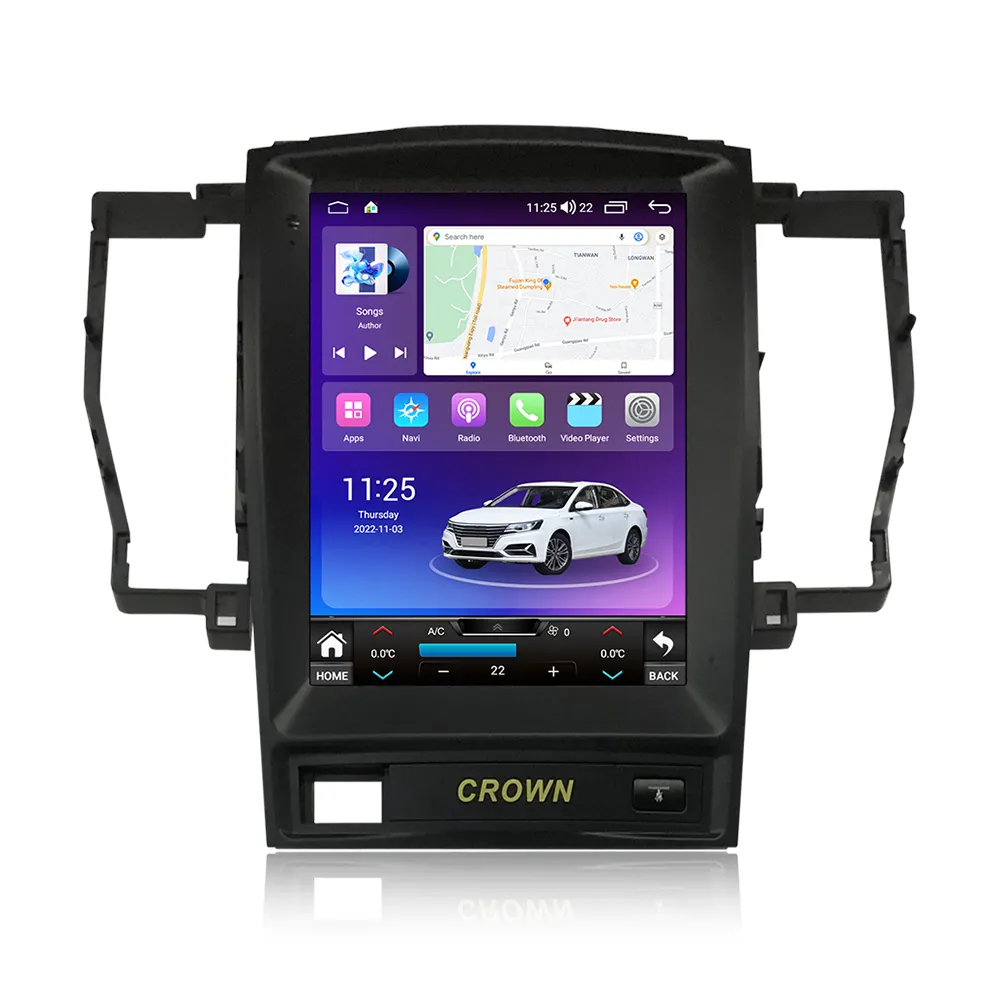 Radio con Android para coche Ford Fiesta, Radio con cámara crossover 360 o oyota Crown 2005-2009