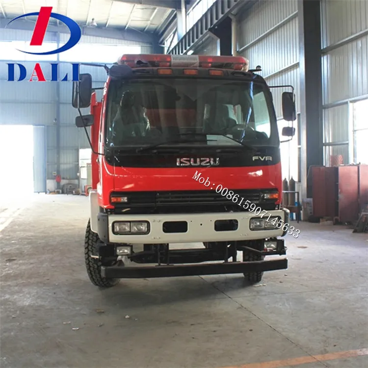 DALI vendita calda acqua/schiuma isuzu camion dei pompieri/8000 litri torre aerea camion dei pompieri prezzo