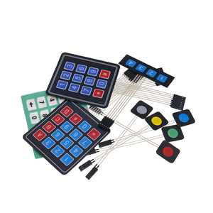1*2 3 4 5 Tasten Knopf Membran-Schalter 3*4 4×5 Matrix-Array-Tastatur 1×6 Tastatur mit LED-Steuerungskette Pad DIY-Satz für Arduino