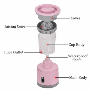 Fabrika doğrudan turuncu sıkacağı düşük gürültü yavaş soğuk pres Blender meyve suyu makinesi - Product Image 3