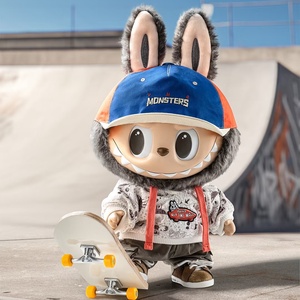 The Labubu Vans Collaboration Style Rubber Doll Is a Table Decorative Item Suitable for Both Boys and Girls to Collect.