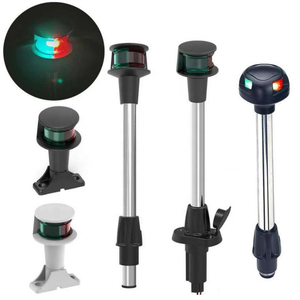 ไฟเรือ IP65 LED ไฟนำทางแบบปลั๊กอินสองสีหลอดไฟ BA15D 12V DC มองเห็นได้1NM 225องศา - Product Image 5