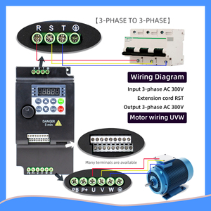 AC Drive 5.5KW <strong>VFD</strong> Three <strong>Phase</strong> 380V for Motor Speed Control - Product Image 4