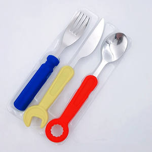 Sáng Tạo Lego Gạch Xách Tay Silicone Thép Không Gỉ Du Lịch Trẻ Em Dành Cho Người Lớn Dao Kéo Ngã Ba Dã Ngoại Đặt Quà Tặng Cho Trẻ Em Bé Đồ Ăn - Product Image 6