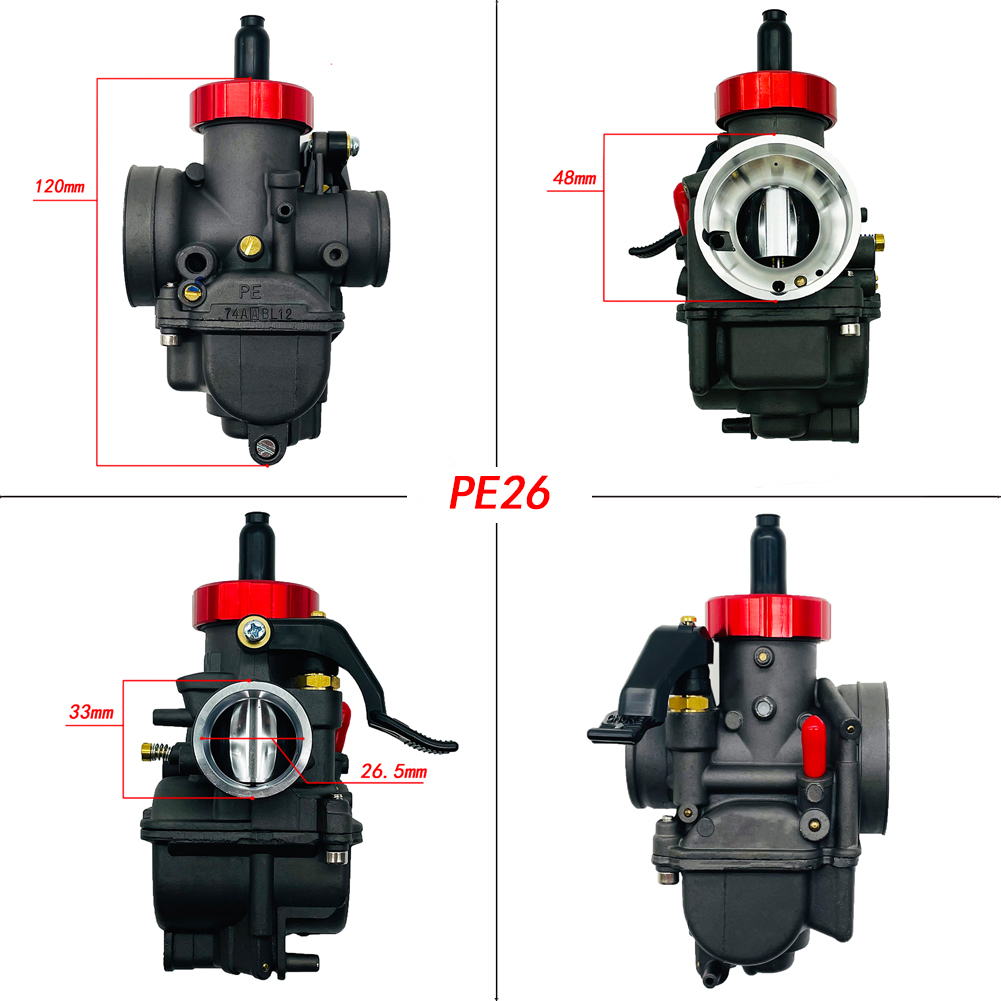 PE26 สีดำและสีแดง