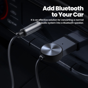 Aux para adaptador de coche Bluetooth 5,1 con USB 2,0 Kit de conector de 3,5mm Receptor inalámbrico de 3,5mm Micrófono incorporado Entrada auxiliar Función ESTÉREO - Product Image 2