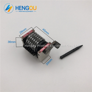 Durable 18.9&quot; Horizontal 6 Digits Numbering Machine Backward 987654 for GTO Printing Machine 6 Digits Numerator Offset - Product Image 2