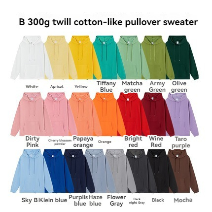 Type-b style Twill sweat à capuche