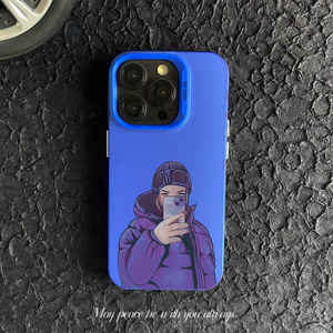 Kızlar için şık tasarımcı PC telefon kılıfı kabuk renkli Coque ile uyumlu iPhone XR XS 16 15 14 13 12 11 Pro Max - Product Image 4
