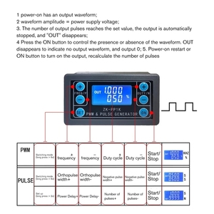 ZK-PP1K generatore di segnale a doppia modalità ZK-PP2K regolatore di velocità del motore PWM modulo regolabile per ciclo di servizio di frequenza 8A 150W - Product Image 6
