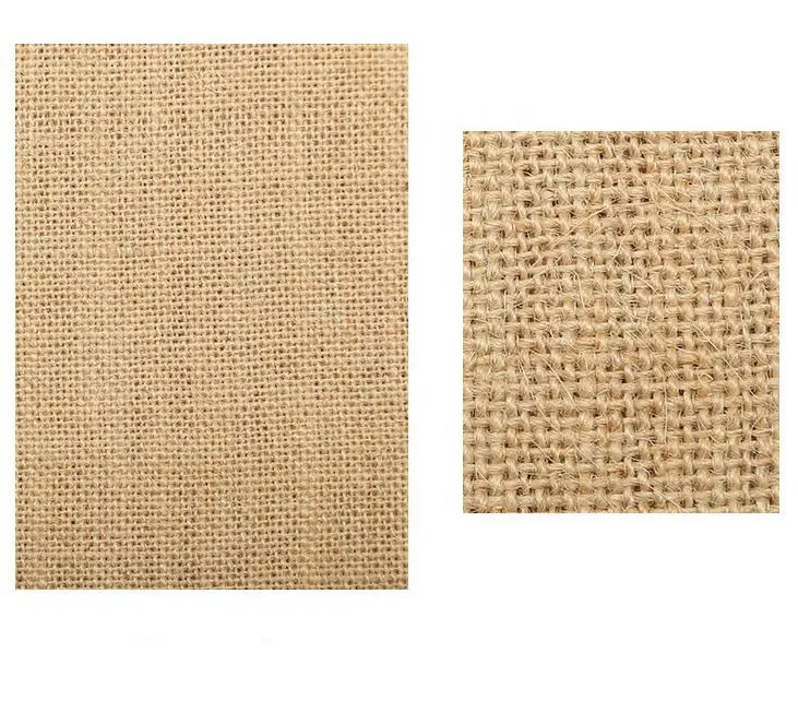 Tela de yute Natural, tejido Vintage de fibra Natural de arpillera, tapicería 2212155 de lino, 100%