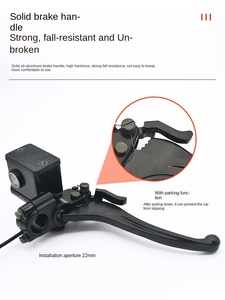 Mới điện ba bánh phía trước phía sau ĐĨA PHANH bơm bốn bánh xe có tính năng trên bãi đậu xe khóa phanh xe máy hệ thống phanh - Product Image 5