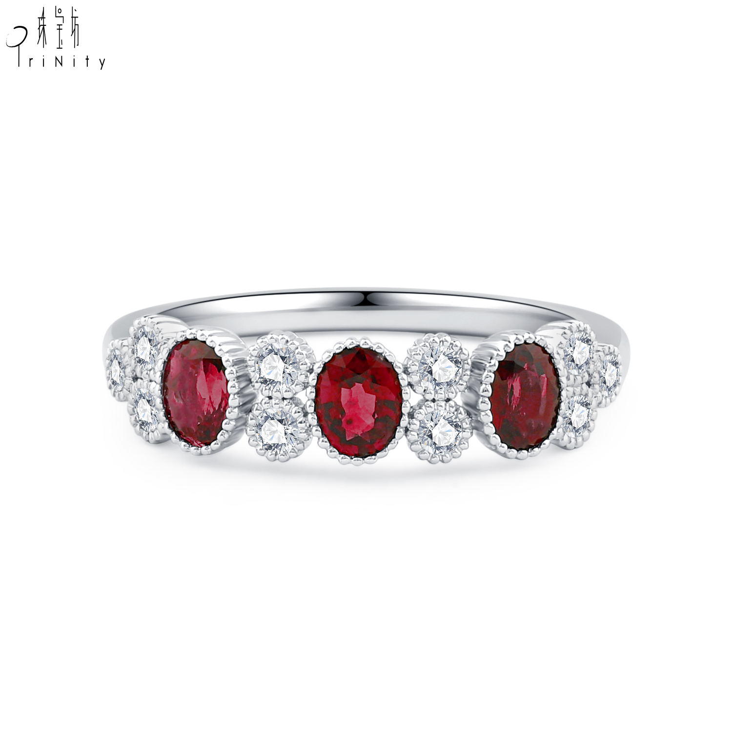 18K White Gold