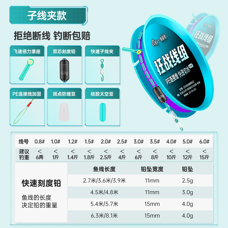 2.7m - Sub-line clip style