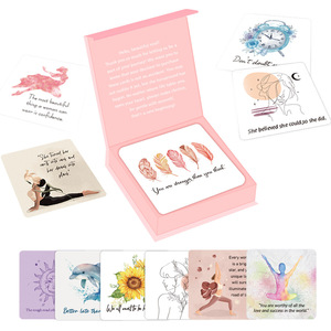 Custom Printing Bible Cards Professional Printing Number Message &amp; Oracle Custom Cars Affirmation 40 Card Deck With Message - Product Image 5