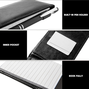 Juego de soporte para cuadernos de tamaño pequeño, notas adhesivas personalizadas, cuaderno de bolsillo con bolígrafo, calendario de mesa, Bloc de notas impermeable - Product Image 4