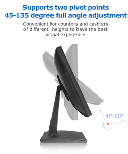 เครื่องพีโอเอสแบบสองหน้าจอ15นิ้วเครื่องพีโอเอสระบบลงทะเบียนเงินสดใหม่สำหรับร้านอาหาร - Product Image 4