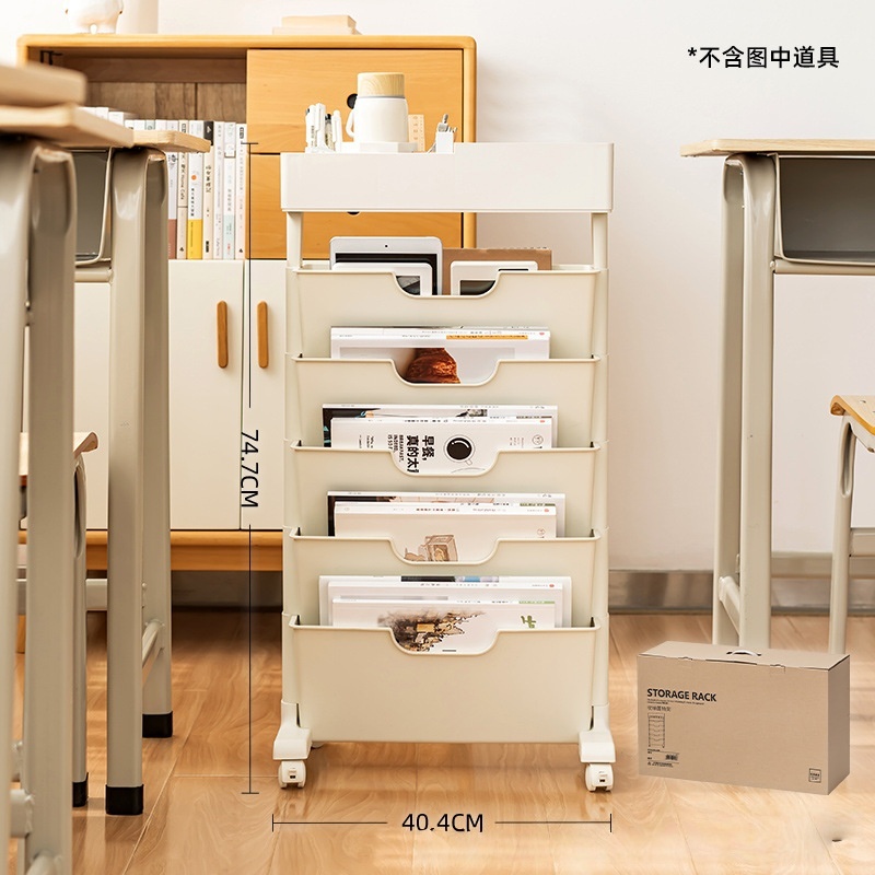 white - no drawers with wheels