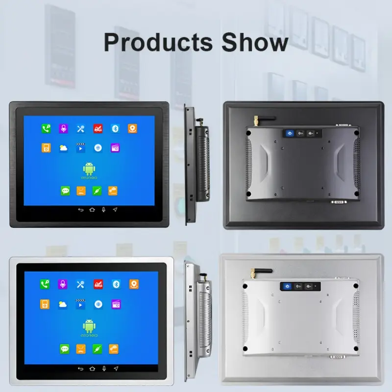 Eingebetteter 10,4-Zoll-Industrie-Android-Panel-PC IP65 A64 RK3288 RK3399 3-mm-Lünette mit speziellem Touchscreen in einem Computer