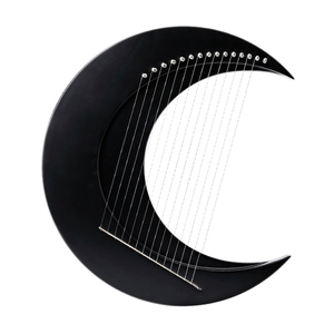 15 corde di luna crescente di lira C chiave arpa portatile lira filo di acciaio stringhe Mini strumento a corde - Product Image 1