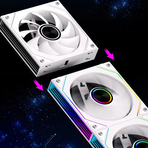 ZeroMaster 1.4W RGB 3-in-1 pz ventola di raffreddamento PWM Connettore a 4 Pin per PC da ufficio
