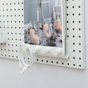 Thép không gỉ Pegboard thiết lập hiển thị móc công cụ Phụ Kiện Dụng Cụ Bảng Tường Tổ chức Pegboard - Product Image 3