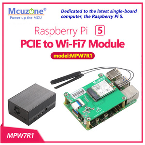 Truciolare Raspberry Pi 5 Pcie a M.2 modulo Wifi7, be200,ax210,ax200, supporto Google Tpu,wif6e - Product Image 2