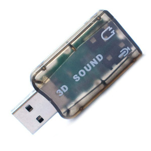 外部5.1通道3d麦克风扬声器虚拟音频Pc适配器Usb 2.0声卡音频接口录音声卡