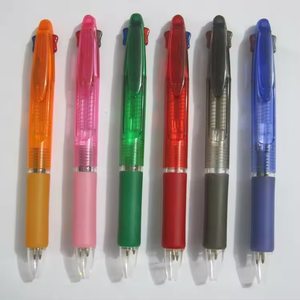 两个笔芯多色笔，带挂绳定制标志圆珠笔经典二合一多色笔批发 - Product Image 5