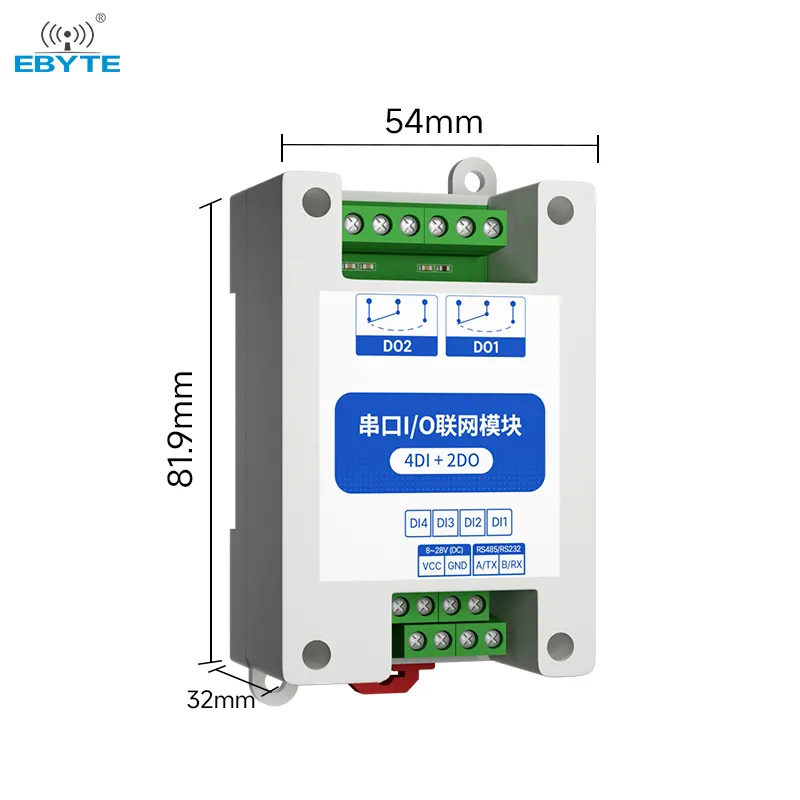 Ebyte-Módulo de serie a Ethernet RS485, módulo serial compatible con Modbus RS232 a convertidor WiFi, serie E/B