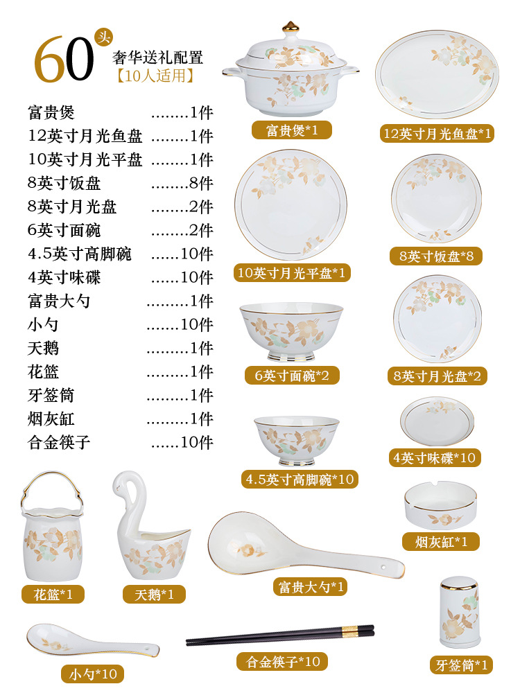 Use-56pcs de 10 personnes