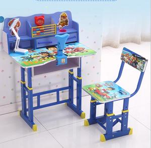 Ayarlanabilir yükseklik popüler çocuk masa ve sandalye seti karikatür resim çalışma masası ve sandalye - Product Image 3