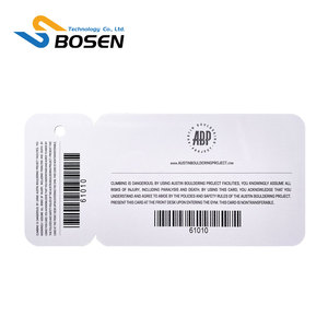 Benutzer definierte Mitgliedschaft Belohnung Combo-Karte Trennen Sie Barcode-Tag Kunststoff PVC Geschenk karte - Product Image 4