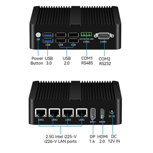 Pfsense Firewall mini pc 12th gen N100 J6426 DDR4 HD DP pantalla 4LAN puertos solución de hardware de seguridad de red doméstica o empresarial - Product Image 5