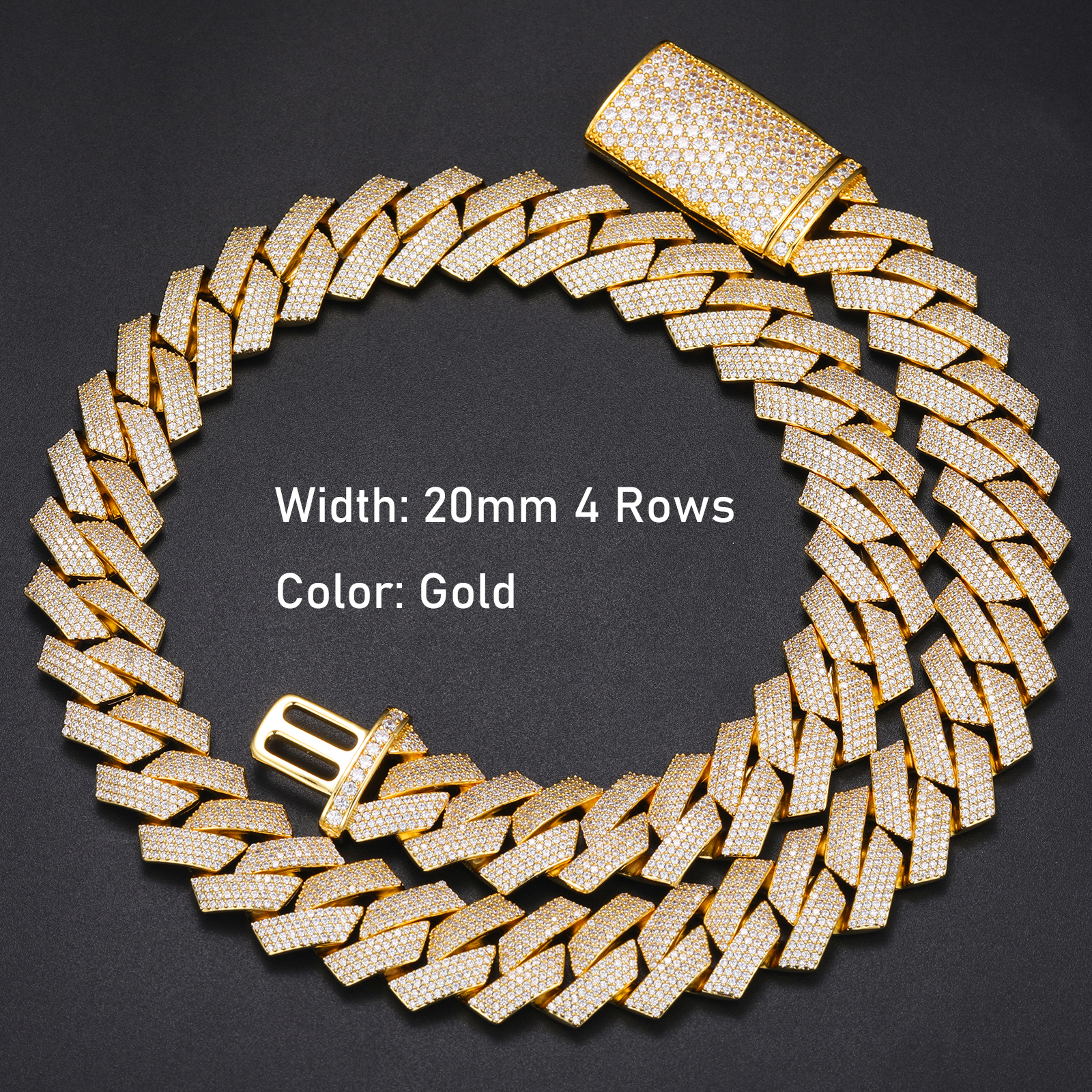 20mm 4 Filas-Oro-1067