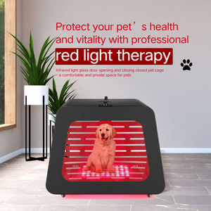 AZURE OEM ODM PDT kızılötesi köpek ve kedi Metal sağlık cihazı ile evcil hayvan sandığı kırmızı işık terapi taşıyıcı kulübesi yatak evi