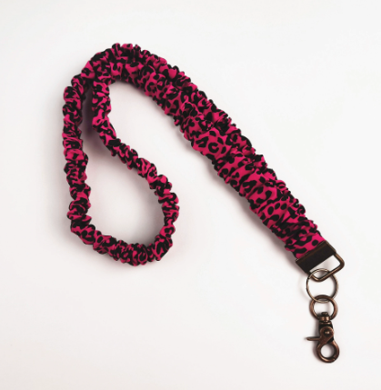Stampa leopardata rosa rossa