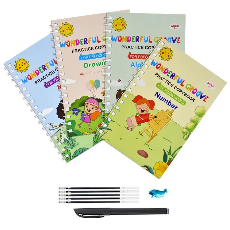 Neues Design Lernen, Englisch zu schreiben Groove Handschrift Praxis Magic CopyBook für Kinder