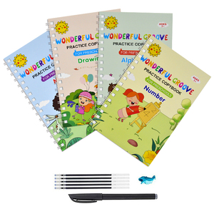 <strong>New</strong> Design Learning to <strong>Write</strong> English Groove Handwriting Practice Magic CopyBook for Kids - Product Image 1