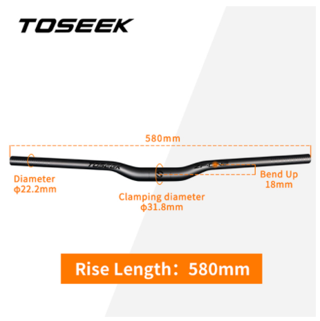 Rise-580mm Matt Black