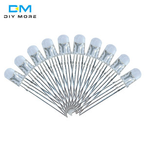 DM DIYMORE 20 adet renkli 4pin 5mm RGB Led diyot işık lamba Tricolor yuvarlak ortak anot LED 5mm ışık yayan diyot - Product Image 4