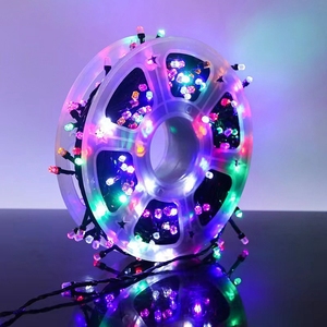 50เมตรต่อม้วนไฟ LED 240ดวง EU Plug 220V ไฟสายแบบลูกบอลฝ้า8โหมดสีขาวอบอุ่นไฟ LED ประดับต้นคริสต์มาส - Product Image 1