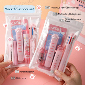 2025 trở lại trường học văn phòng phẩm thiết kế dễ thương đồ dùng học tập cần thiết với Bút Highlighter kéo thước tẩy - Product Image 6