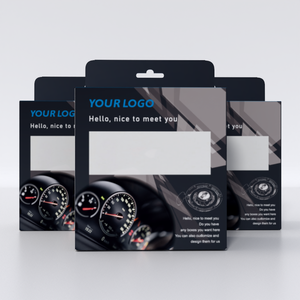 <strong>Display</strong> Boxes Clear <strong>Window</strong> Retail Hanging Packaging Matte Black Folding Cardboard Hang Tab Paper <strong>Box</strong> <strong>With</strong> <strong>Custom</strong> Logo Printing - Product Image 3