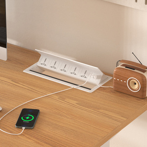 KLASS Pre-wired Style <strong>UK</strong>/US/AU/EU/Universal Power Office Desk <strong>Mounted</strong> Pop up Desktop Socket With USB - Product Image 3