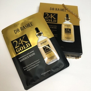 DR RASHEL için 24K altın Radiance Anti-Aging yüz maskesi fabrika kaynağı Mineral özü levha maskesi penetrasyon hidrasyon kollajen - Product Image 1