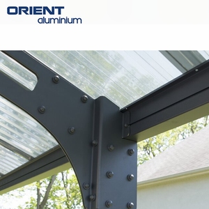 2024Aluminium Solar Roof System Polycarbonate Carport Pergola Parallel Parking Racking <strong>Structure</strong> for Garage Car Shelter <strong>Shade</strong> - Product Image 6