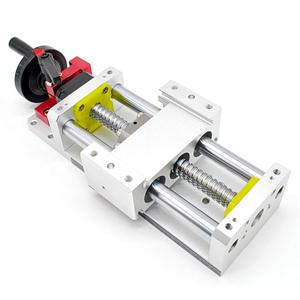 リニアステージアルミ手動スライディングテーブルCNCルーターコントローラーDIY3軸用リニアステージアクチュエーター - Product Image 2