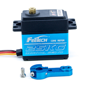 Цифровой Серводвигатель ft7125 м, 25 кг, быстрая скорость 0.139 с/60 °, 1/8 1/10, багги, автомобильный сервопривод DS3218 DS3225 DS3235, металлический материал - Product Image 1